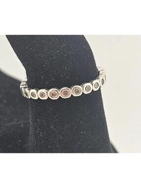 Sterling Silver CZ Eternity Band Ring Size 9